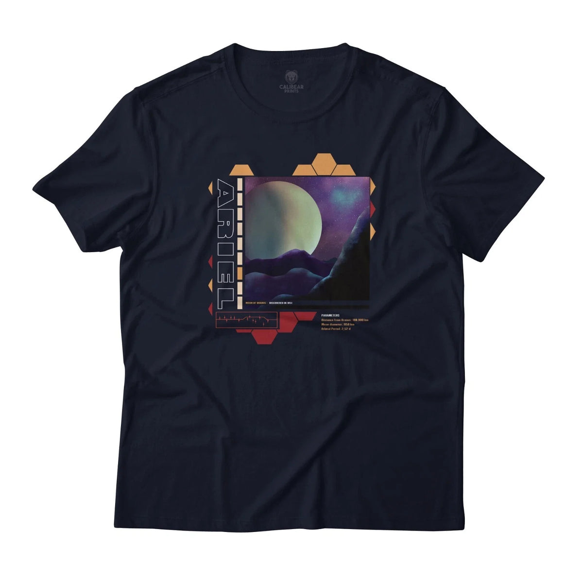 Ariel Moon Of Uranus Aesthetic Graphic Lightweight Cotton Unisex , , , Long Sleeve Tee