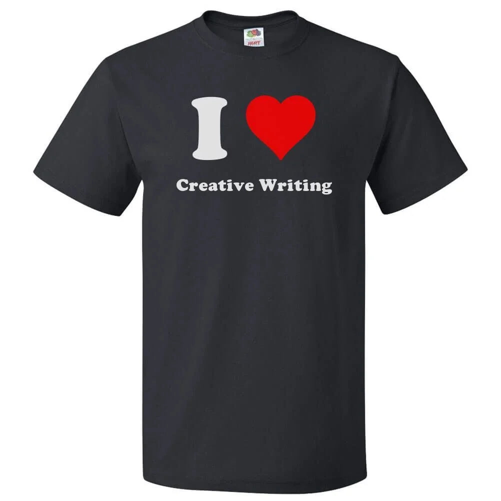 I Love Creative writing T shirt I Heart Creative writing Tee Unisex , , , Long Sleeve Tee