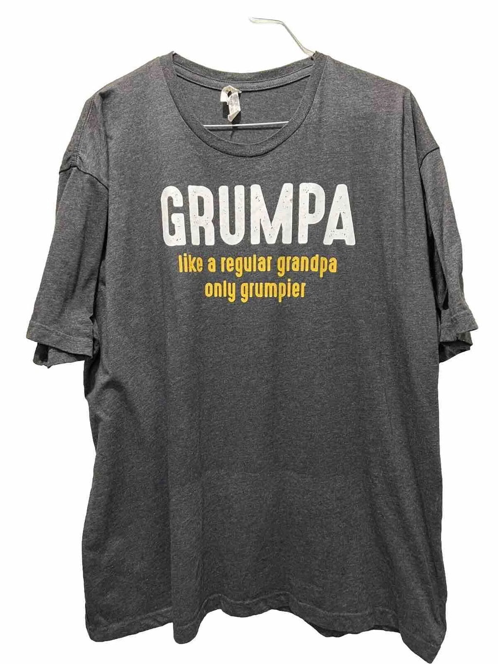 Live and Tell "Grumpa" Gray T-Shirt 3XL Like a Regular Grandpa Only Grumpier