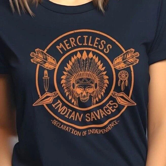 Merciless Indian Savages Declaration Independence Tee Unisex T-shirt, Sweatshirt, Hoodie (1)