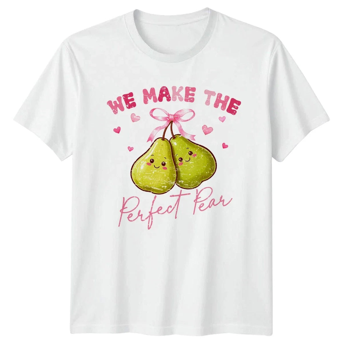 Cute Pears Kawaii Fruit Mens Womens Tee Graphic Unisex Top Unisex , , , Long Sleeve Tee