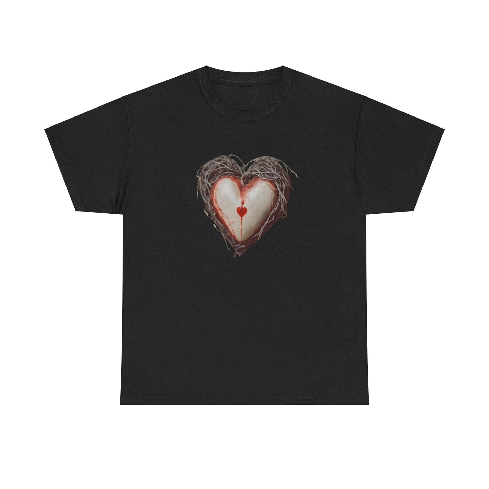 Heart Nest Weirdcore Horror Aesthetic Creepy SpookyVibes Gothic Unisex , , , Long Sleeve Tee