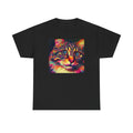 Psychedelic Cat Tee, Dark Grunge, Scene, Punk Aesthetic, Gothic Alt Shirt, D9 Unisex , , , Long Sleeve Tee