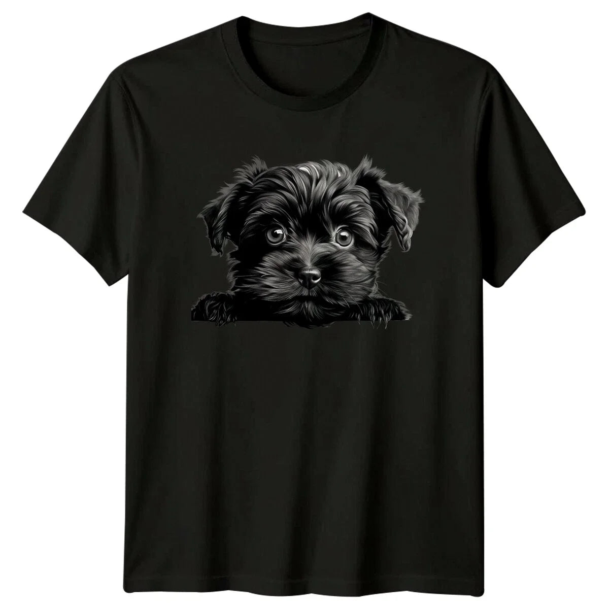 Cute Yorkie Puppy Dog Peekaboo ,Yorkshire Terrier Tee Unisex , , , Long Sleeve Tee