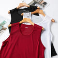 Men's Summer Sports T Shirt Cool Ice Silk Sleeveless Fitness Tee White L 5XL Unisex , , , Long Sleeve Tee