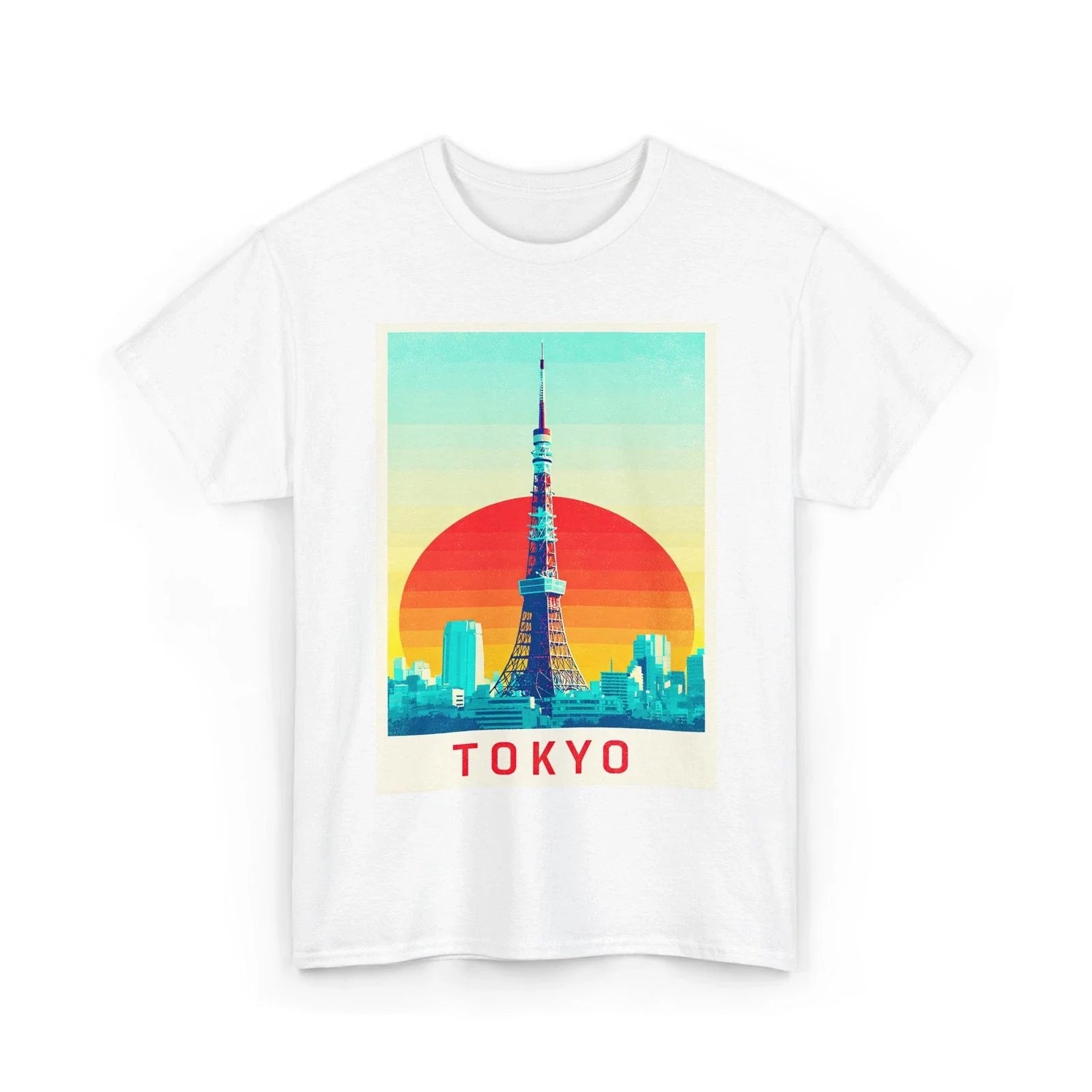 TOKYO JAPAN MINIMALIST ART TEE TSHIRT FUN GIFT MEN WOMEN TEENS POSTCARD SHIRT Unisex , , , Long Sleeve Tee