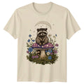 Raccoon On Mushroom Cute Animal Unisex , , , Long Sleeve Tee