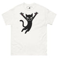 Funny Chaos Cat T Shirt Minimalist Black Cat Meme Graphic Tee Unisex Gift Unisex , , , Long Sleeve Tee