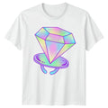 Pastel Planet Gem Space Aesthetic Gift For Him And Her Unisex , , , Long Sleeve Tee