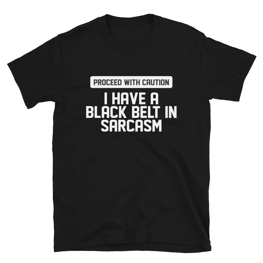 PROCEED WITH CAUTION Graphic Novelty Humor T-Shirt