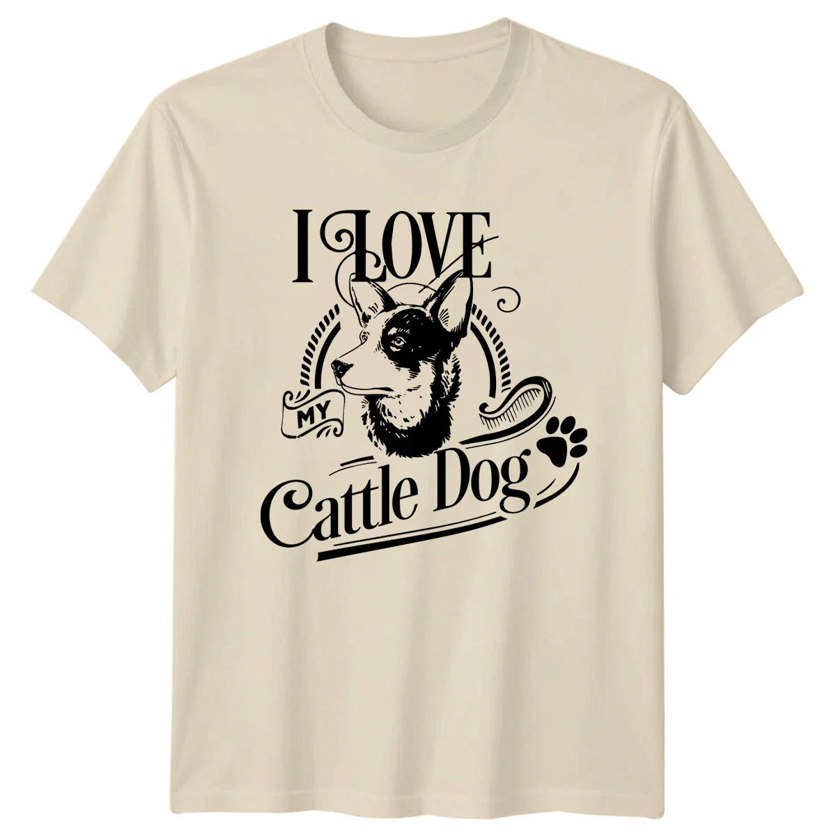 I Love My Cattle Dog Cute Australian Heeler Dog Tee Unisex , , , Long Sleeve Tee