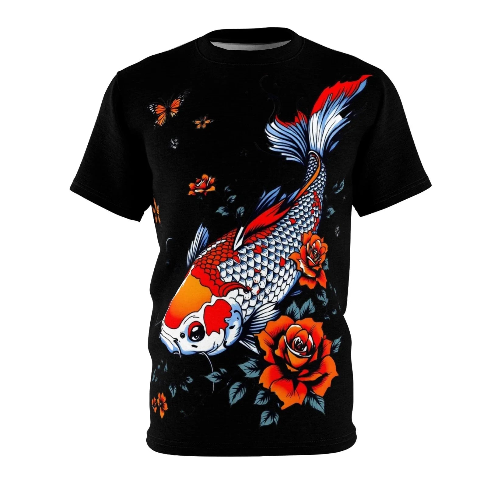Koi Fish Unisex , Japanese Aesthetic Tee, Unique Gift for Nature [...] Unisex , , , Long Sleeve Tee