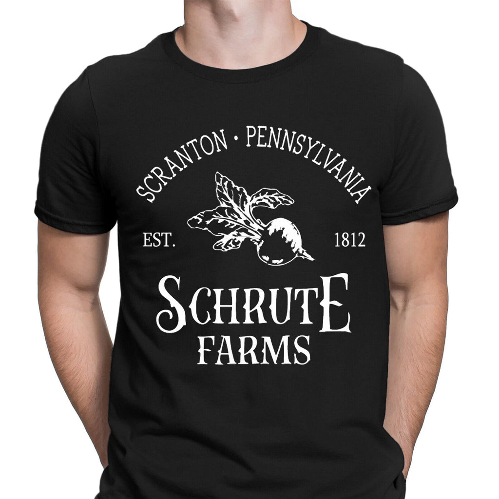 Schrute Farms The Office Quote Funny Farming Beets Mens T-Shirts Tee Top #D6
