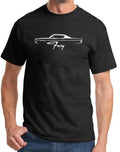 1968 Plymouth Fury III Hardtop Outline Design Tshirt NEW COLORS Unisex , , , Long Sleeve Tee