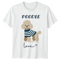 Poodle Love Dog Cute Cartoon Animal Pet Graphic Tee Unisex , , , Long Sleeve Tee
