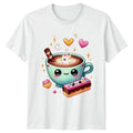 Sweet Kawaii Hot Chocolate Treats Cute Dessert Food Gift For Him And Her Unisex , , , Long Sleeve Tee