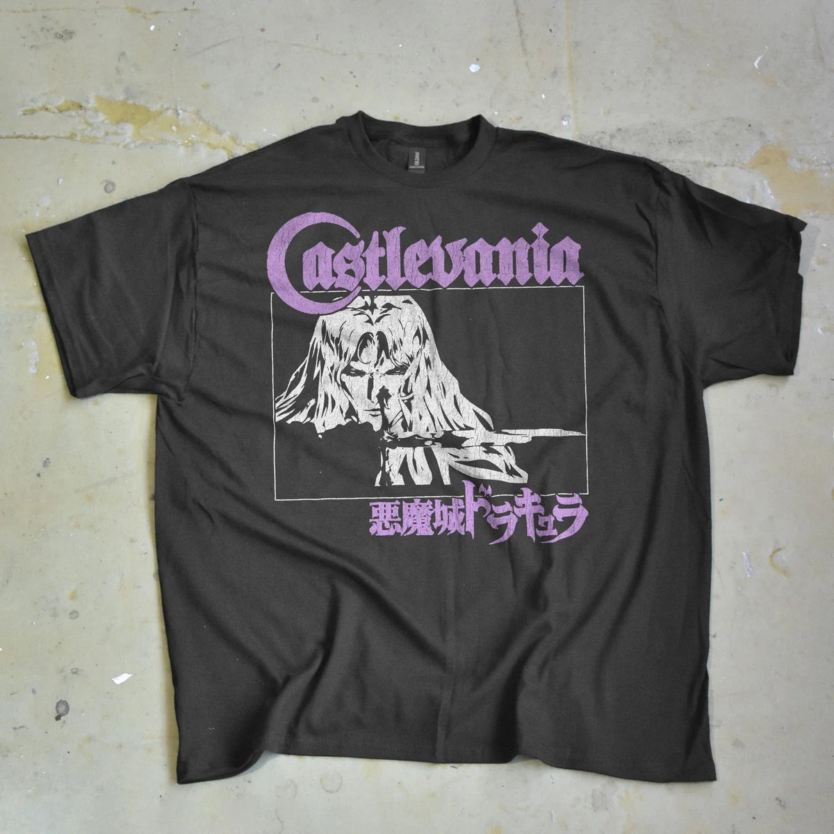 Castlevania Gothic Tee - Grunge Belmont Shirt, Retro Aesthetic, Horror Gamer Unisex , , , Long Sleeve Tee
