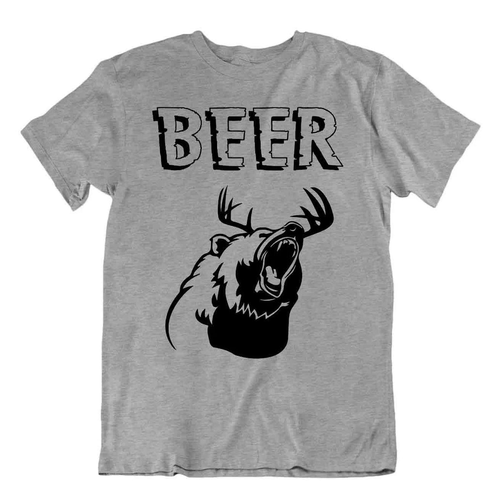 Beer and Bear T-SHIRT Funny wordplay TEE Parody Humor Novelty Gift SHIRT