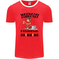 Fishing Fisherman Forecast Alcohol Beer Mens Ringer T-Shirt FotL