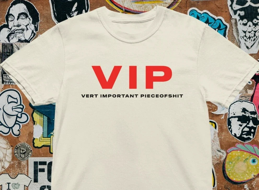 VIP Very Important Piece Of Sh*t T shirt | aesthetics | funny | 2000s | y2k Unisex , , , Long Sleeve Tee