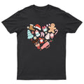 Cute Christmas Heart Holiday Unisex Gift Retro Seasonal Funny Xmas Unisex , , , Long Sleeve Tee