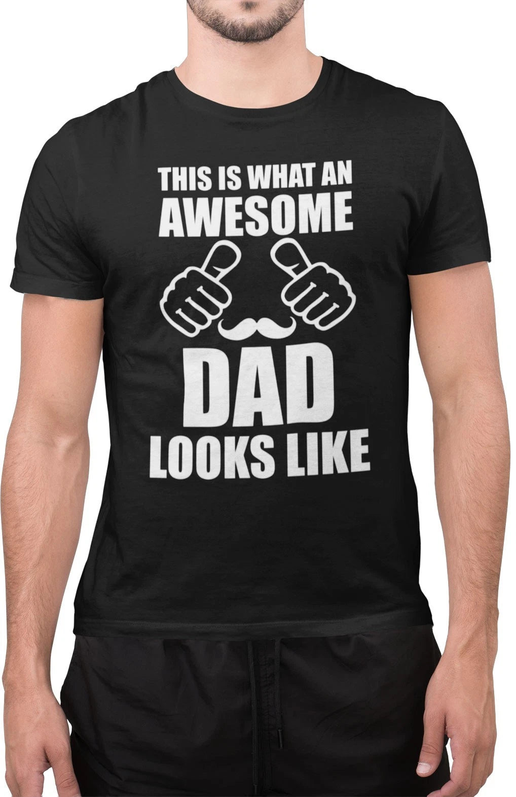 Funny This Is What An Awesome Dad Looks Like Sarcastic Dad T-Shirt