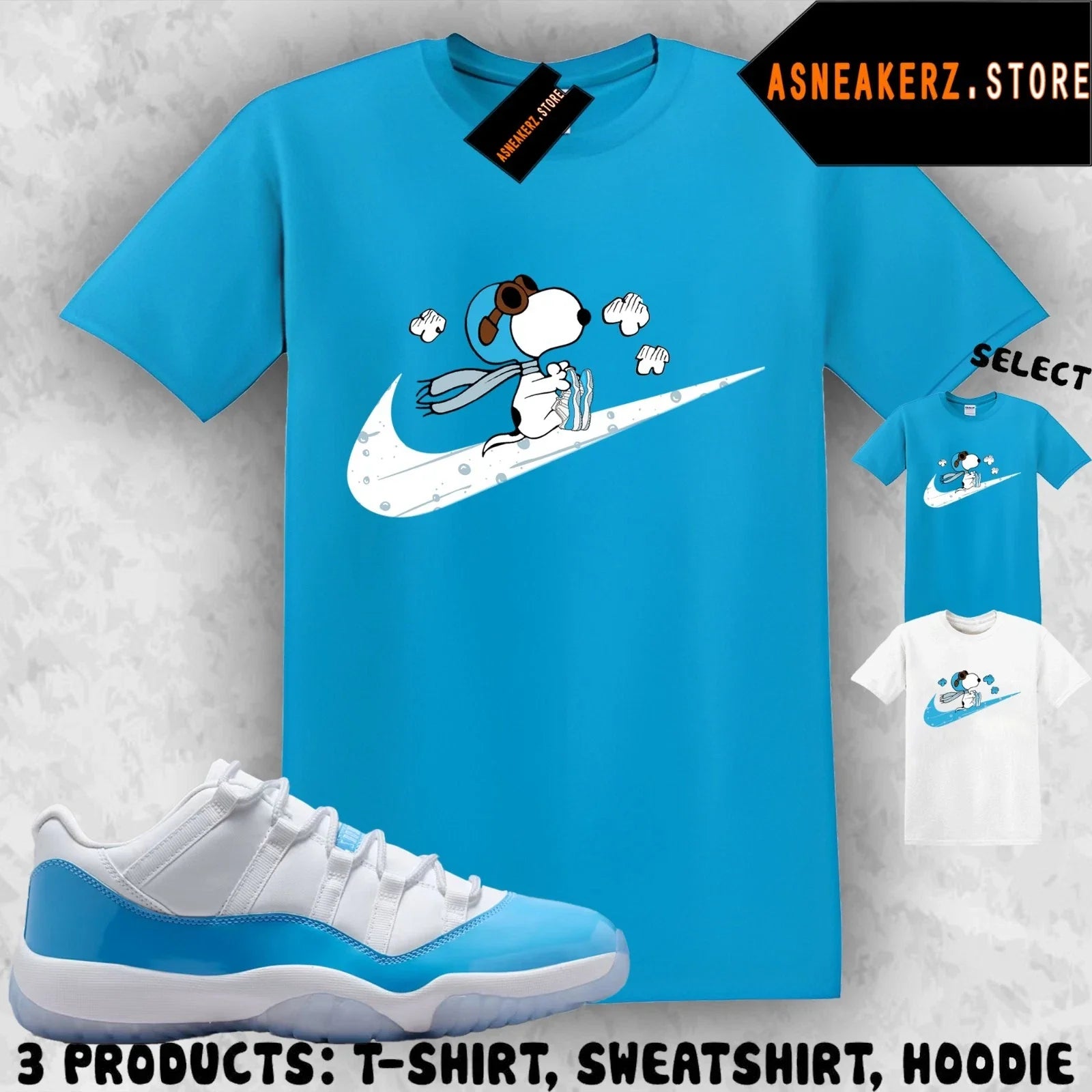 Shirt To Match AJ 11 Low University Blue 2026 Sneaker Matching Fly S Dog Unisex , , , Long Sleeve Tee