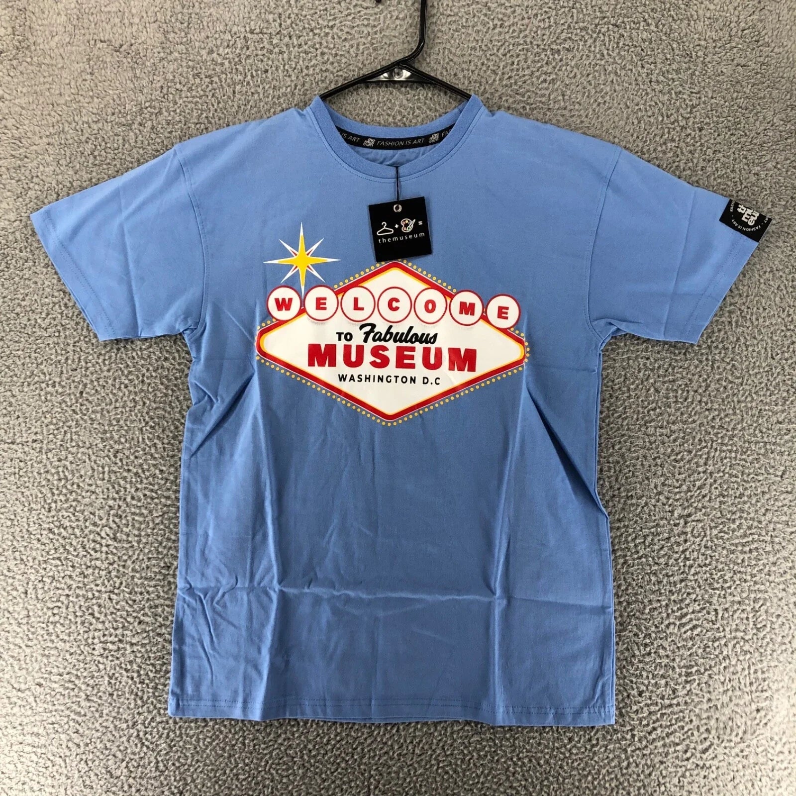 The Museum Fashion Is Art Washington D.C Blue Shirt Men's Size XL Unisex , , , Long Sleeve Tee