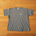 Rusty Mens Gray Graphic Hibiscus Surf Skate Aesthetic L Short Sleeve Unisex , , , Long Sleeve Tee