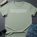 Life Is One Long Rehearsal Minimalist Sarcastic Unisex , , , Long Sleeve Tee