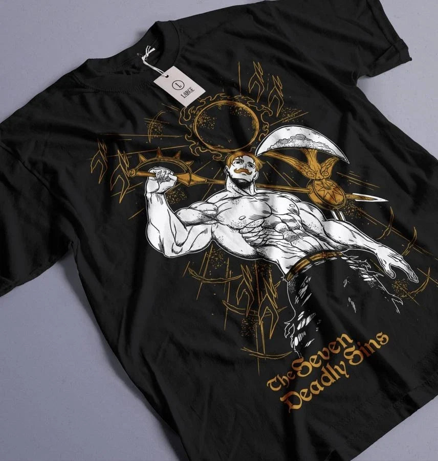 Escanor Seven Deadly Sins Nanatsu Taizai Hawk Ban Anime Tee (1)