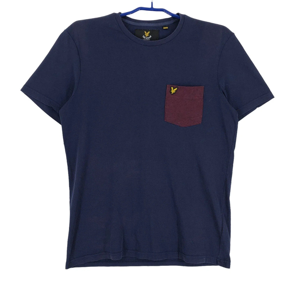 Lyle & Scott Mens Crew Neck Blue Size M Unisex , , , Long Sleeve Tee