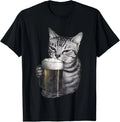 Cat Drinking Beer T-Shirt