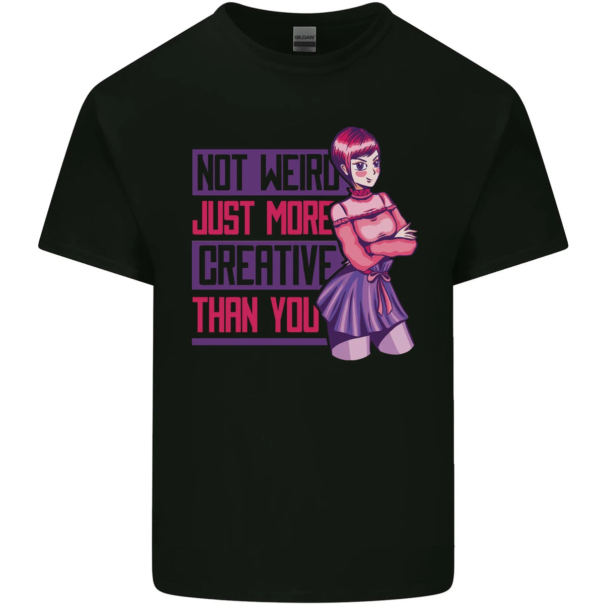 Not Weird Just More Creative Than You Art Mens Light Cotton Unisex , , , Long Sleeve Tee