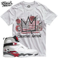 Shirt To Match 8 Unisex Tee Sneaker Shirt USA Shirt For Sneaker Tee Outfit Unisex , , , Long Sleeve Tee
