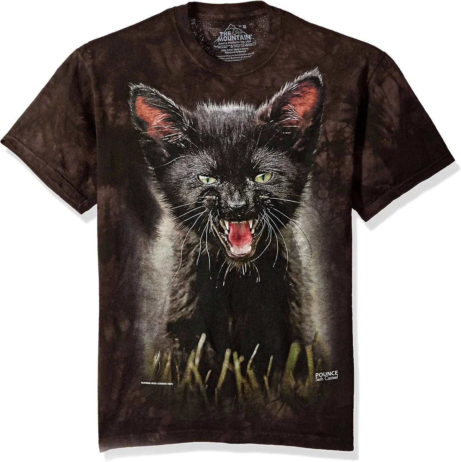 The Mountain Black Cat Kitten Pounce Princess Leia Black Kitty Cute S Unisex , , , Long Sleeve Tee
