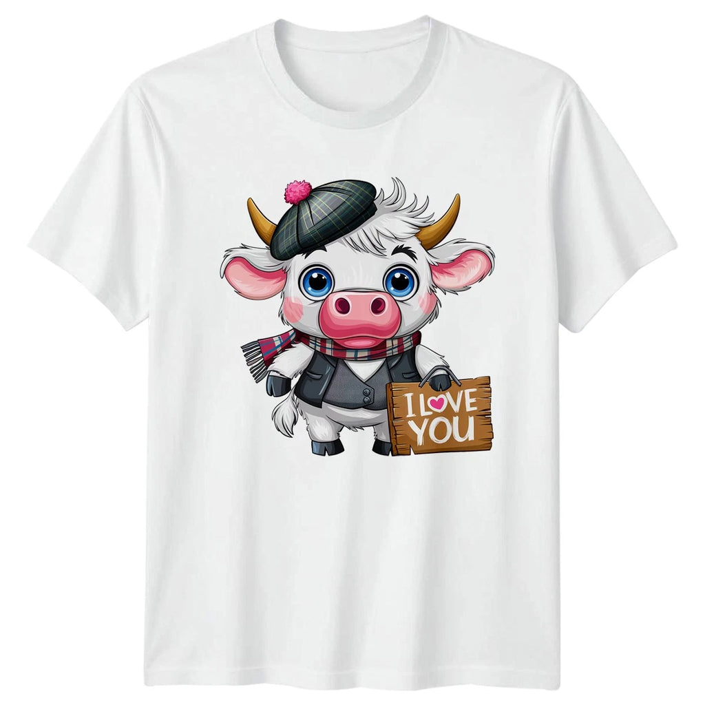 Love Ghosts Valentines Day Womens T-Shirt Kawaii Tee