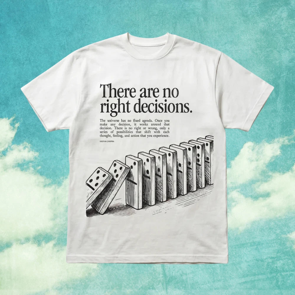 Falling Blocks Quote Graphic T-Shirt Minimal Motivational Streetwear Tee