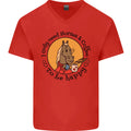 I Only Need Horses and Coffee Equestrian Mens V-Neck Cotton T-Shirt