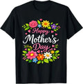 Happy Mother’s Day Floral Cute Flower Colorful Fun Adorable Unisex , , , Long Sleeve Tee