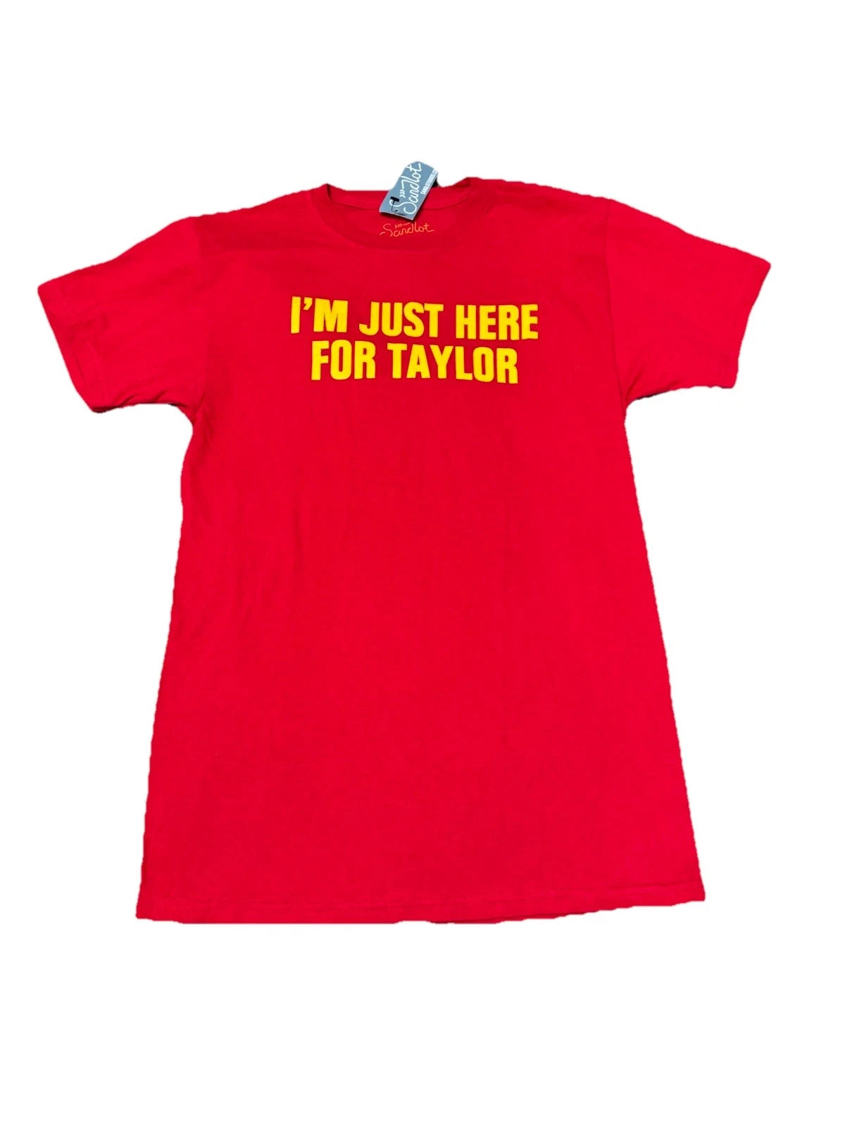 Sandlot Unisex Small I’m Just Here For Taylor Red Tshirt  New With Tags