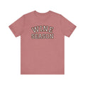 Wine Season Crewneck T-Shirt, Fall Fashion Holiday Apparel Gift For Her