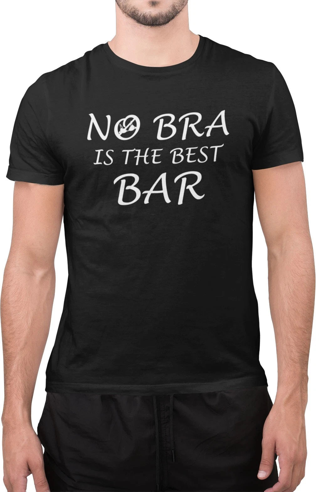 No Bra is The Best Bra Sarcastic Feminist Pride Humor Quote for  Adults T-Shirt