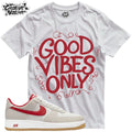 Shirt To Match Unisex Tee Good Vibes Only Shirt Unisex , , , Long Sleeve Tee