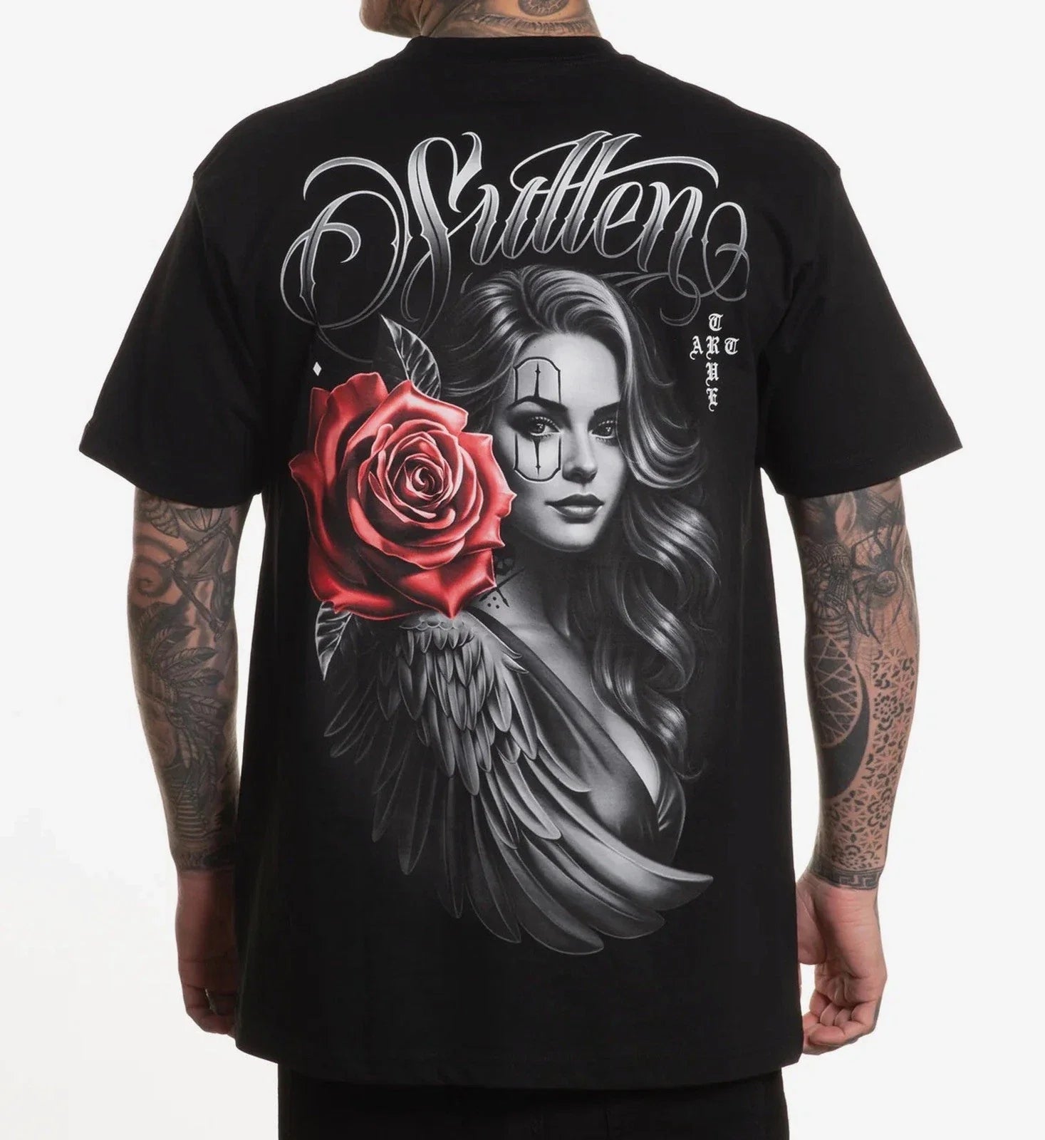 SULLEN CLOTHING DESTINY ANGEL TATTOO ART STANDARD (S-3XL) Unisex , , , Long Sleeve Tee