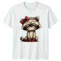 Raccoon Love Hearts Womens Mens Tee Graphic Unisex Top Unisex , , , Long Sleeve Tee