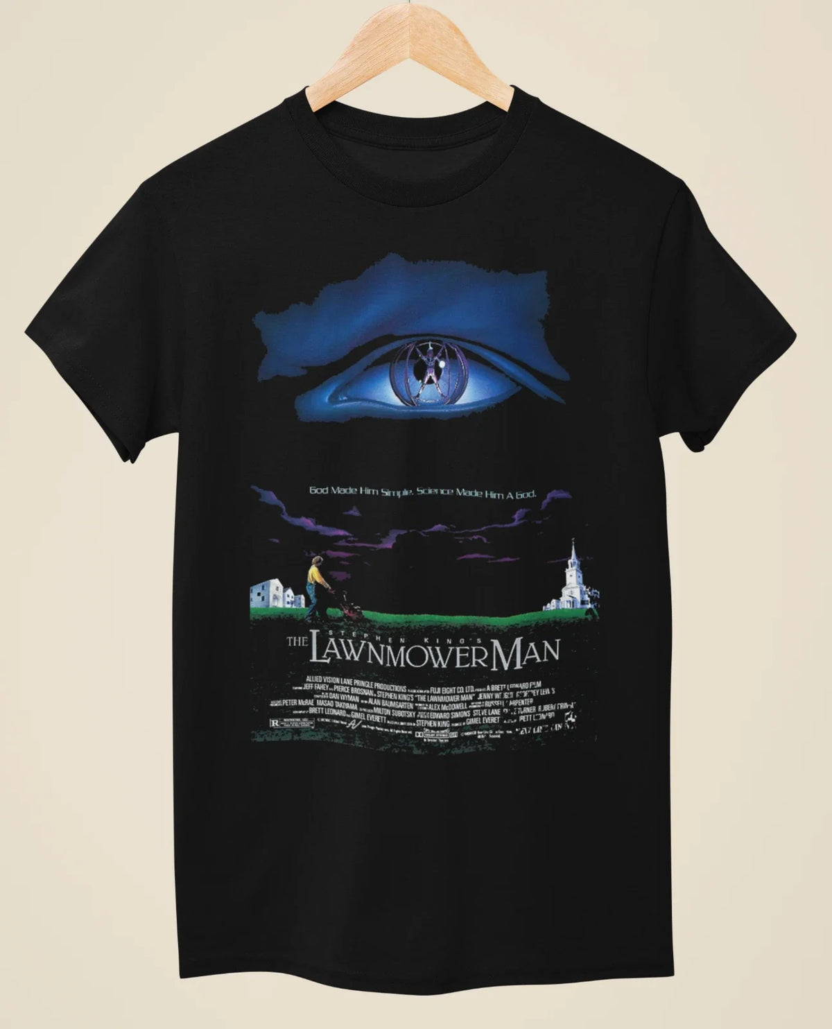 The Lawnmower Man - Movie Poster inspired Unisex Black Unisex , , , Long Sleeve Tee