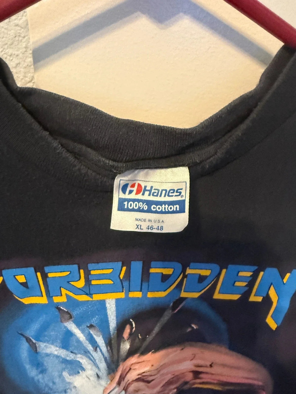 Forbidden Vintage Band Tour Shirt Forbidden Evil 1989 Thrash Metal Hanes XL Unisex , , , Long Sleeve Tee