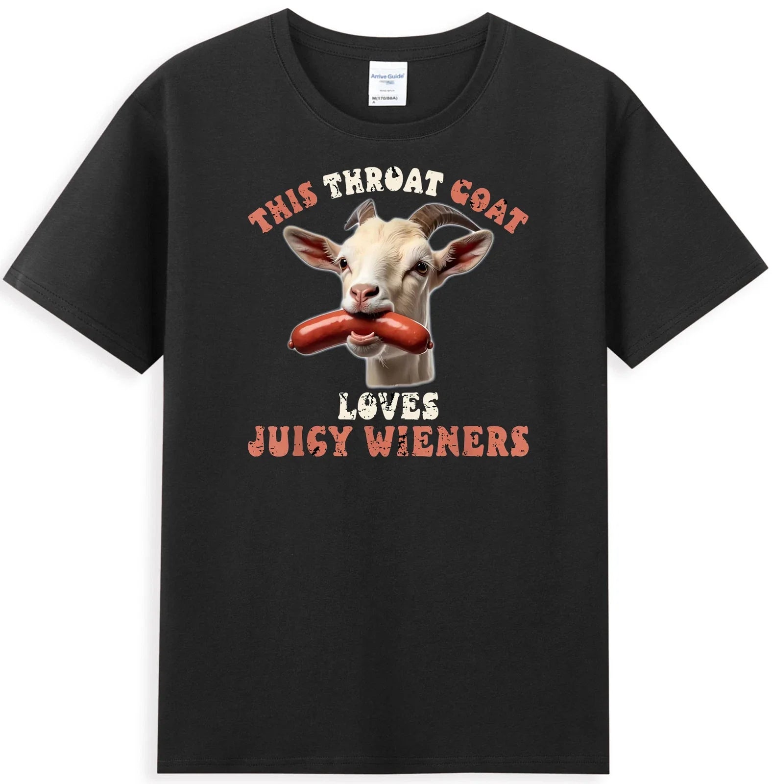 This Throat Goat Loves Juicy Wieners Funny Meme Men's Unisex , , , Long Sleeve Tee