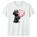 Puppy With Lollipop Dogs Animals Mens Womens Tee Graphic Unisex Top Unisex , , , Long Sleeve Tee